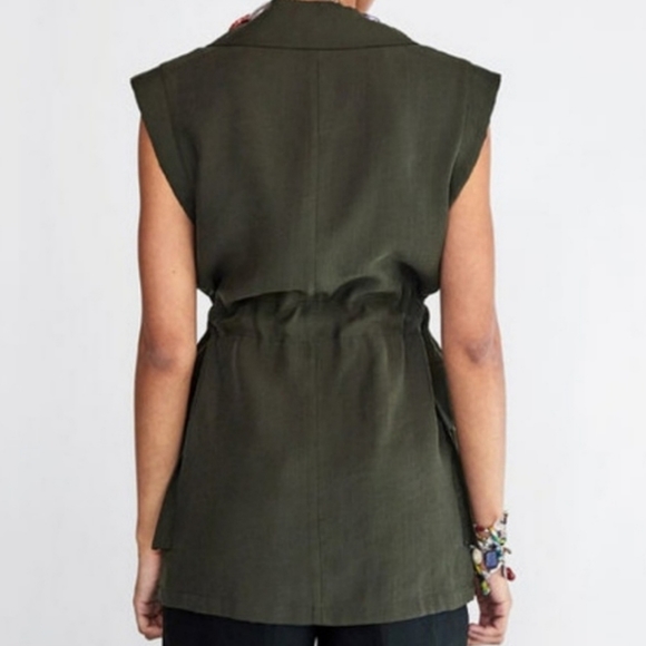 Zara Green Vest Size Small - Picture 3 of 7